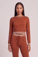 Contrast Drawstring Pants