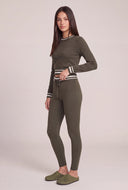 Contrast Drawstring Pants