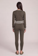 Contrast Drawstring Pants