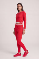 Contrast Drawstring Pants