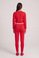 Contrast Drawstring Pants