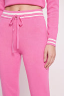 Contrast Drawstring Pants