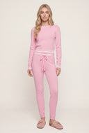Contrast Drawstring Pants