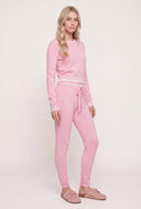 Contrast Drawstring Pants