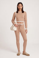 Contrast Drawstring Pants