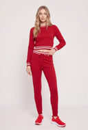 Contrast Drawstring Pants