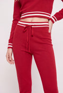 Contrast Drawstring Pants