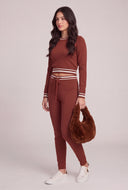 Contrast Drawstring Pants