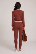 Contrast Drawstring Pants