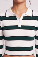 Linnea Long Sleeve Crop Polo