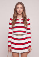 Linnea Long Sleeve Crop Polo