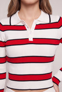 Linnea Long Sleeve Crop Polo