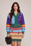 Patch Crop Cardigan