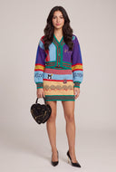 Patch Crop Cardigan