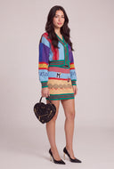 Patch Crop Cardigan
