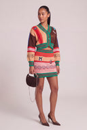 Patch Crop Cardigan