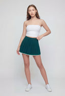 Knit Mini Pleated Skirt