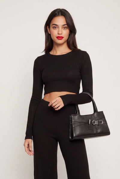 Madeline Brushed Knit Crop Top