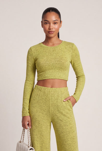 Madeline Brushed Knit Crop Top