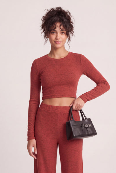 Madeline Brushed Knit Crop Top