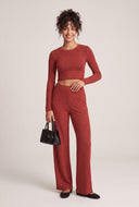 Madeline Brushed Knit Crop Top