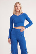 Elsa Long Sleeve Crop Top
