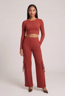Elsa Long Sleeve Crop Top