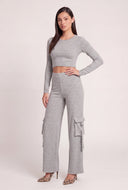 Elsa High Waist Cargo Pants