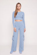 Elsa High Waist Cargo Pants