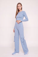Elsa High Waist Cargo Pants