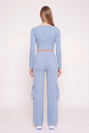 Elsa High Waist Cargo Pants
