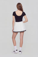 Karter Varsity Stripe Pleated Skort