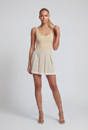 Karter Varsity Stripe Pleated Skort