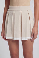Karter Varsity Stripe Pleated Skort