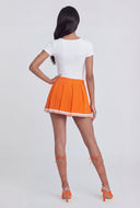 Karter Varsity Stripe Pleated Skort