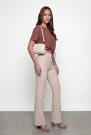 Meilani Drawstring Waist Crop Top