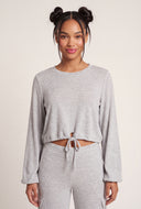 Long Sleeve Drawstring Top