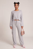 Long Sleeve Drawstring Top