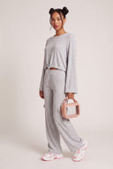Long Sleeve Drawstring Top