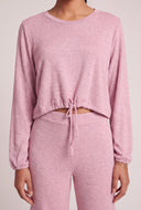 Long Sleeve Drawstring Top