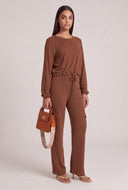 Long Sleeve Drawstring Top