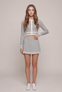 Contrast Crop Cardigan