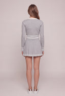 Contrast Crop Cardigan