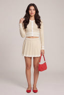 Contrast Crop Cardigan