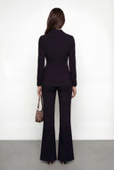 Kailany Crepe Knit Slim Fit Flared Pants