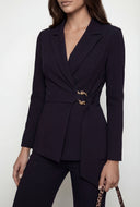 Kailany Crepe Knit Slim Fit Flared Pants