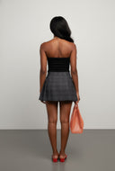 Zariyah Faux Suede Ruched Tube Top