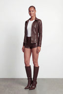 Faux Leather Hot Shorts