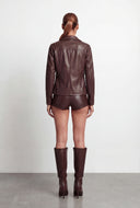 Faux Leather Hot Shorts