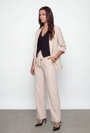 Natalie Tie Waist Straight-Leg Dress Pants